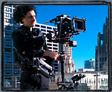 Shooting with the Canon 1D  on the Trump Tower Terrace. October 2010.