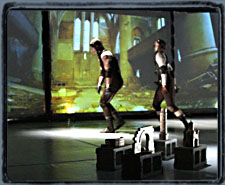 Live dance performance before synchronized three projection set up.  Artistic Director: Atalee Judy  for  BONEdanse|Breakbone DanceCo.
