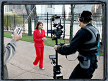 On location: November 2009 Broadcast Promo shoot.